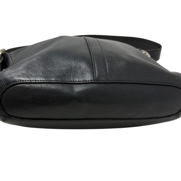 Vintage Coach Legacy Slim Duffel Smooth Leather Bag Purse 9326 Black DIY Zipper - Picture 3 of 11